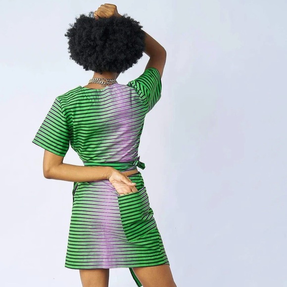 NWT Yevu Clothing Wrap Top - Ice Cream Print Size Small - Picture 2 of 8